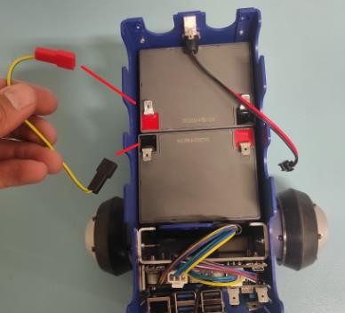 Connecting the batteries in series pic 1.