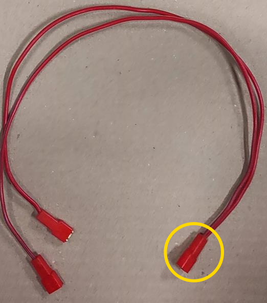 Second wire harness with green circle..